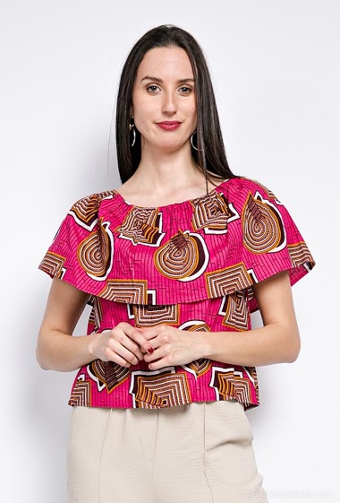 Wholesaler Princesse - Ethnic print blouse