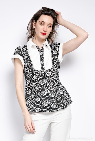 Großhändler Princesse - Flower print blouse