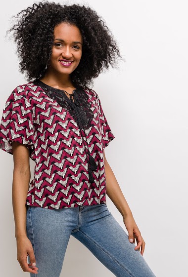 Wholesaler Princesse - Patterned blouse
