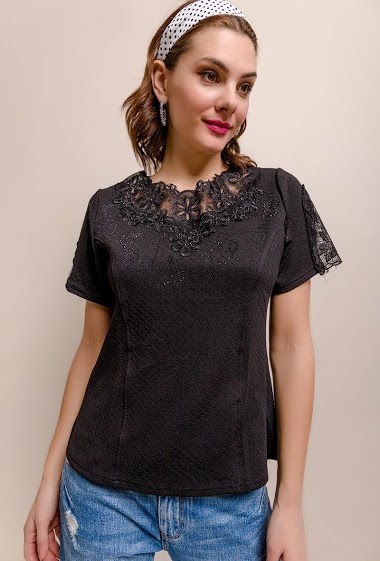 Großhändler Princesse - Blouse with lace