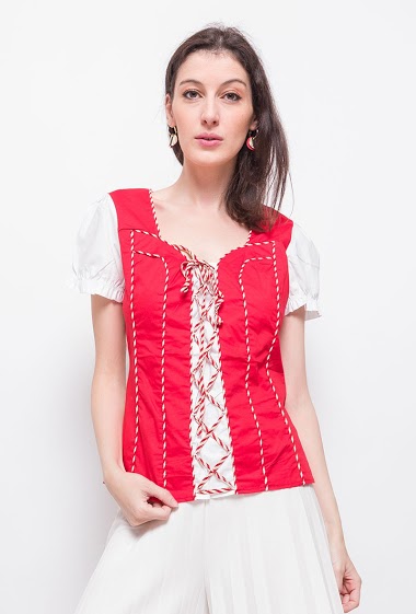 Wholesaler Princesse - Bicolour blouse