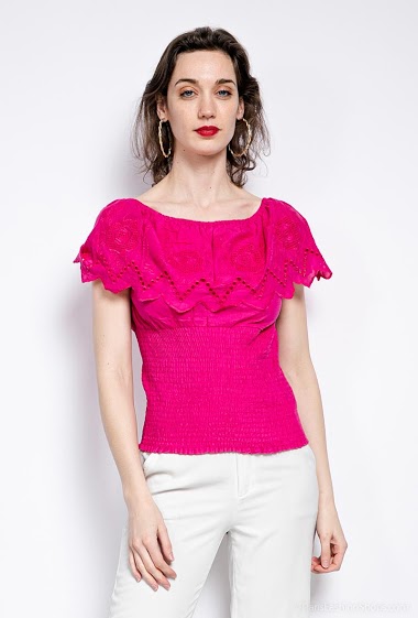 Wholesaler Princesse - Embroidered blouse
