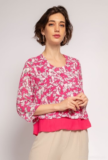 Wholesaler Princesse - print Floral blouse