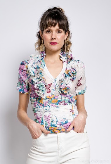 Wholesaler Princesse - Ruffled blouse