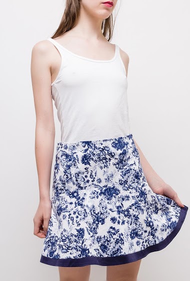 Wholesaler Princesse - Skirt with printed flowers