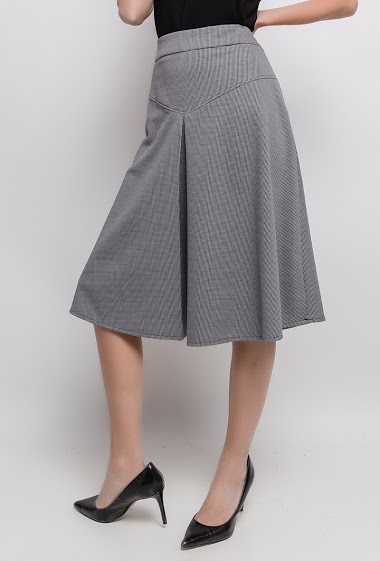 Wholesaler Princesse - Midi houdstooth skirt