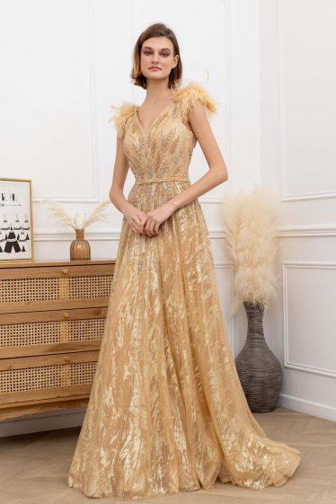 Wholesaler Promarried - Robe de cocktail CHAMPAGNE
