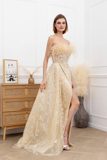 Grossiste Promarried - Robe de cocktail CHAMPAGNE