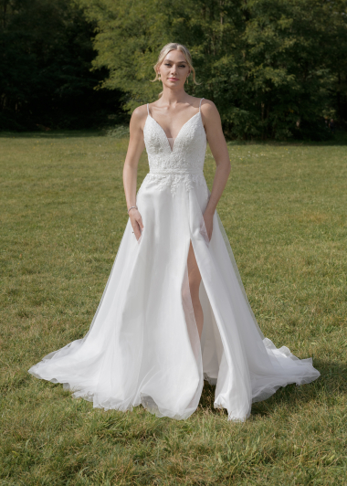Grossiste Promarried - Robe de mariée coupe en A décolleté en V