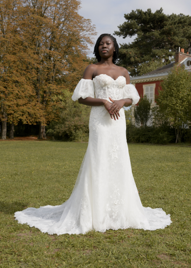 Grossiste Promarried - Robe de mariée coupe fourreau bustier