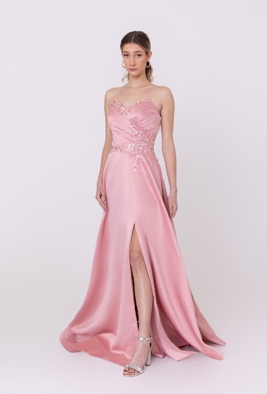 Grossiste Promarried - Robe de soirée rose