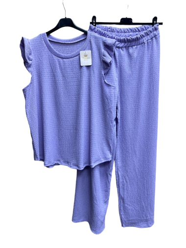 Wholesaler PROMISE - Stretch fabric top and pants set