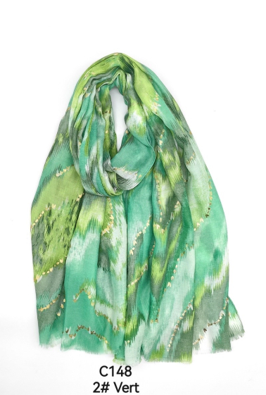 Großhändler PROMISE - Schal mit Farbverlaufsdruck und Vergoldung