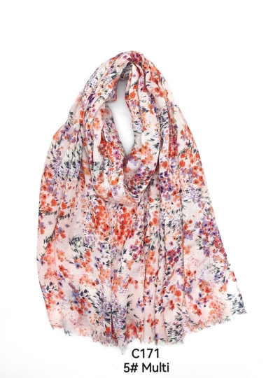Wholesaler PROMISE - Flower print scarf