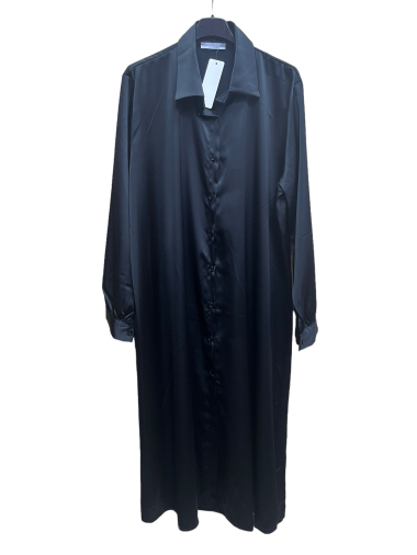 Wholesaler PROMISE - Long satin shirt dress