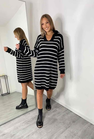 Wholesaler Promise - Striped knit dress