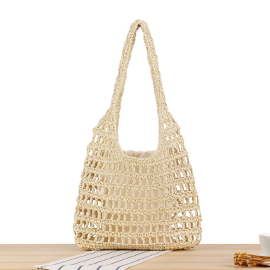 Wholesaler PROMISE - Shoulder tote bag woven beach bag