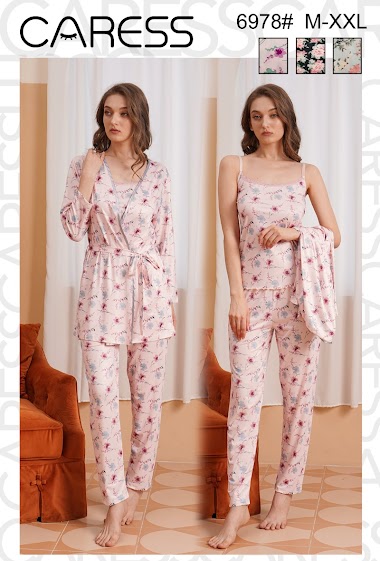 Wholesaler ESTHER QUEEN - Pyjama set 3 pieces