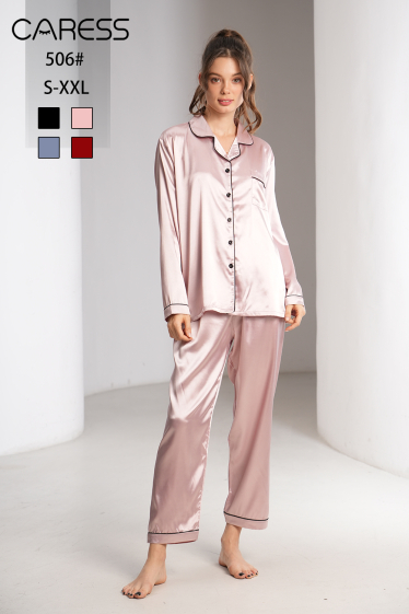 Großhändler ESTHER QUEEN - Pyjama-Set aus Satin