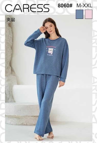 Wholesaler ESTHER QUEEN - Set pyjamas cotton thick