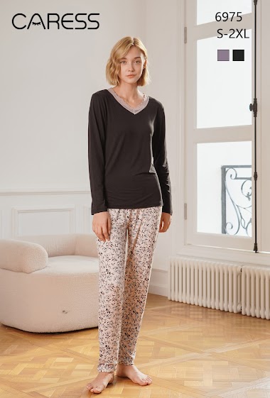 Mayoristas ESTHER QUEEN - Set pyjamas microfiber