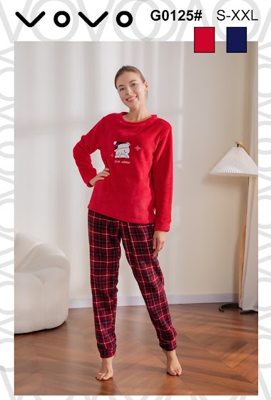 Mayorista ESTHER QUEEN - Conjunto pijama terciopelo