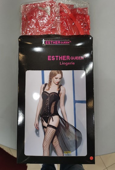 Wholesaler ESTHER QUEEN - Basque+string+stocking