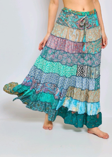 Wholesaler PURPLE QUEEN - patchwork skirt