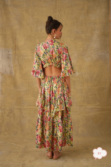 Wholesaler PURPLE QUEEN - long backless dresses
