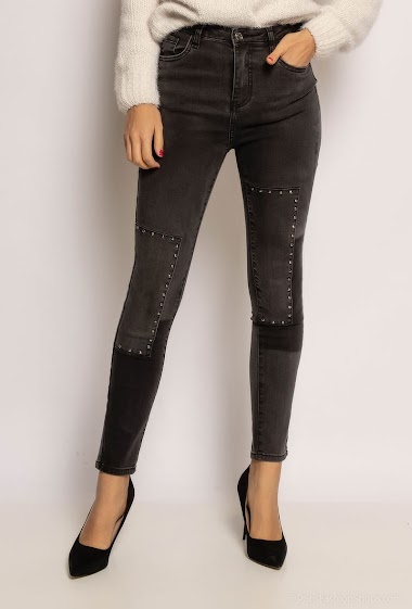 Großhändler Queen Hearts - Skinny jeans with yokes