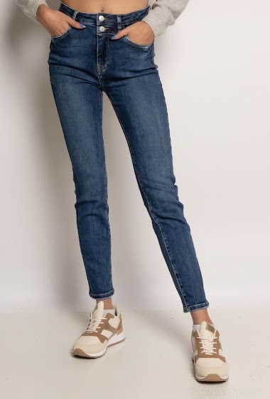 Wholesaler Queen Hearts - SLIM JEANS WITH BOUTTONS