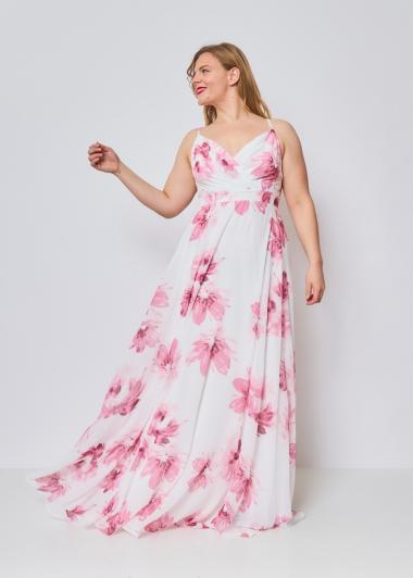 Wholesaler Queen Size - Plus size floral maxi dress