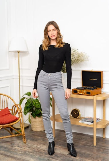 Wholesaler R-Display - High waist slim trouser