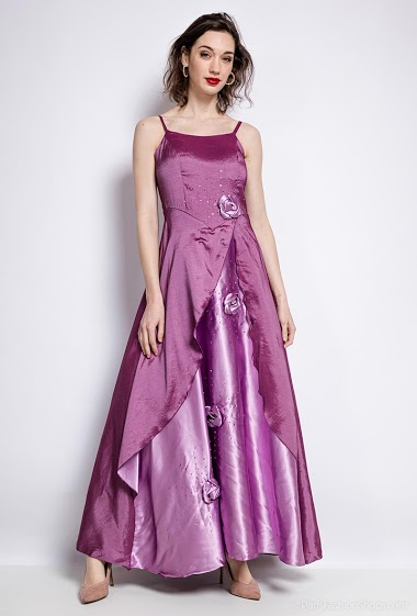 Wholesaler R Framboise - Satin evening dress