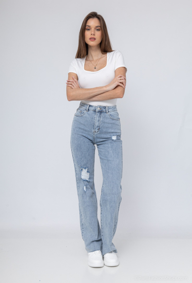 Wholesaler R.Jonaco - Straight flared jeans (WIDE LEG)