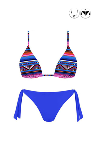 Wholesaler Rae - Colorful Tanga Bikini Swimsuit