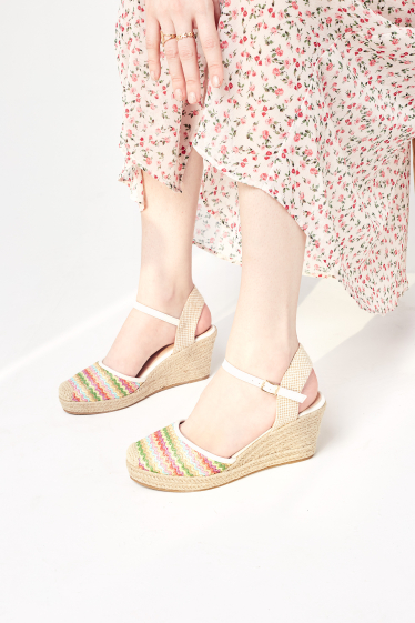 Wholesaler R and BE - Women's Lace Wedge Espadrilles