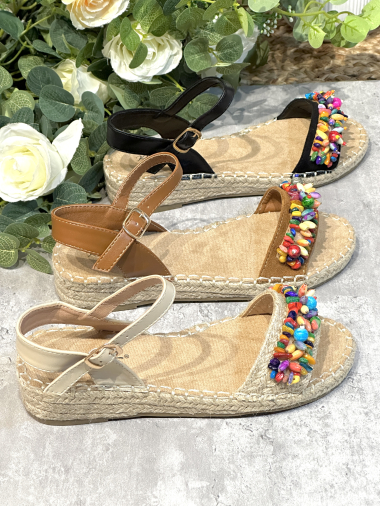 Wholesaler R and BE - Mini straw wedges with fancy band OR538