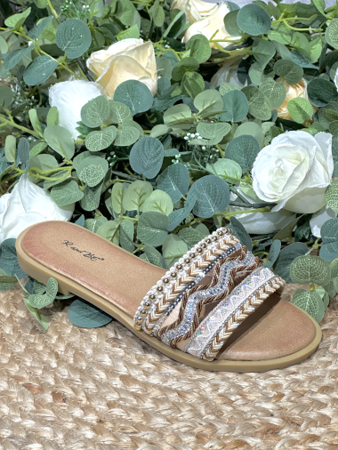 Wholesaler R and BE - OR561 Comfortable ethnic mules