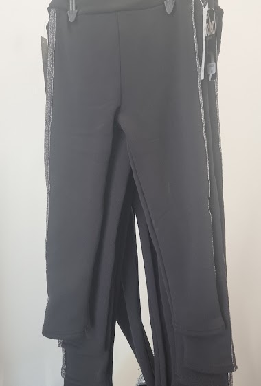 Thick leggings with plain fleece lining
