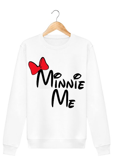 kid's cotton sweatshirt with print minnie me