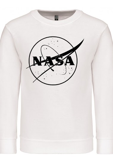 kid's cotton sweatshirt with NASA PRINT