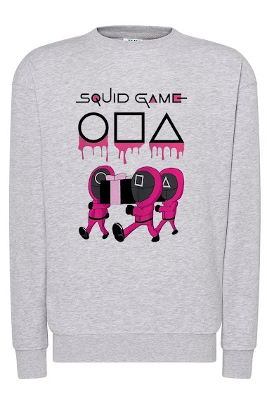 kid's cotton sweatshirt with print "SQUID GAME 4"