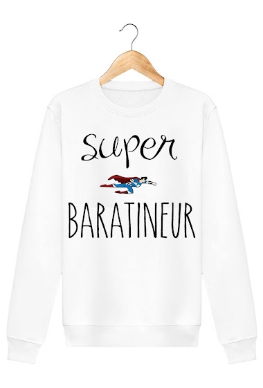 kid's cotton sweatshirt with print SUPER BARATINEUR