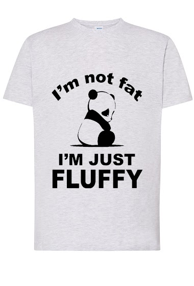 Adult cotton sweatshirt with print I'M NOT FAT I'M JUST FLUFFY
