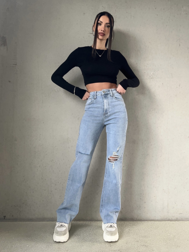 Wholesaler Redial - GRAY EXTRA LONG STRAIGHT FIT JEANS