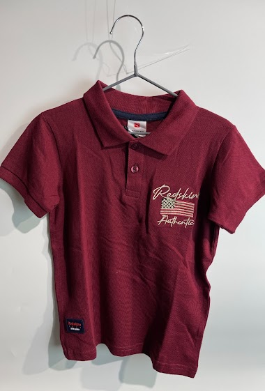 Wholesalers REDSKINS - Short sleeves polo with REDSKINS logo embroidered REDSKINS