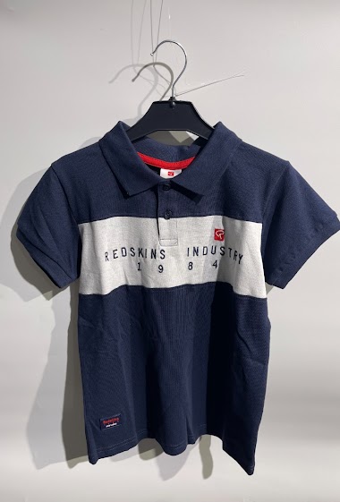 Wholesaler REDSKINS - Short sleeves polo with REDSKINS logo embroidered REDSKINS
