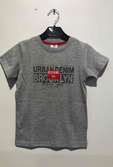 Grossiste REDSKINS - T-shirt manches courtes avec logo broderie REDSKINS