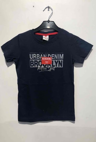 Großhändler REDSKINS - Short sleeves T-shirts with logo embroidered REDSKINS